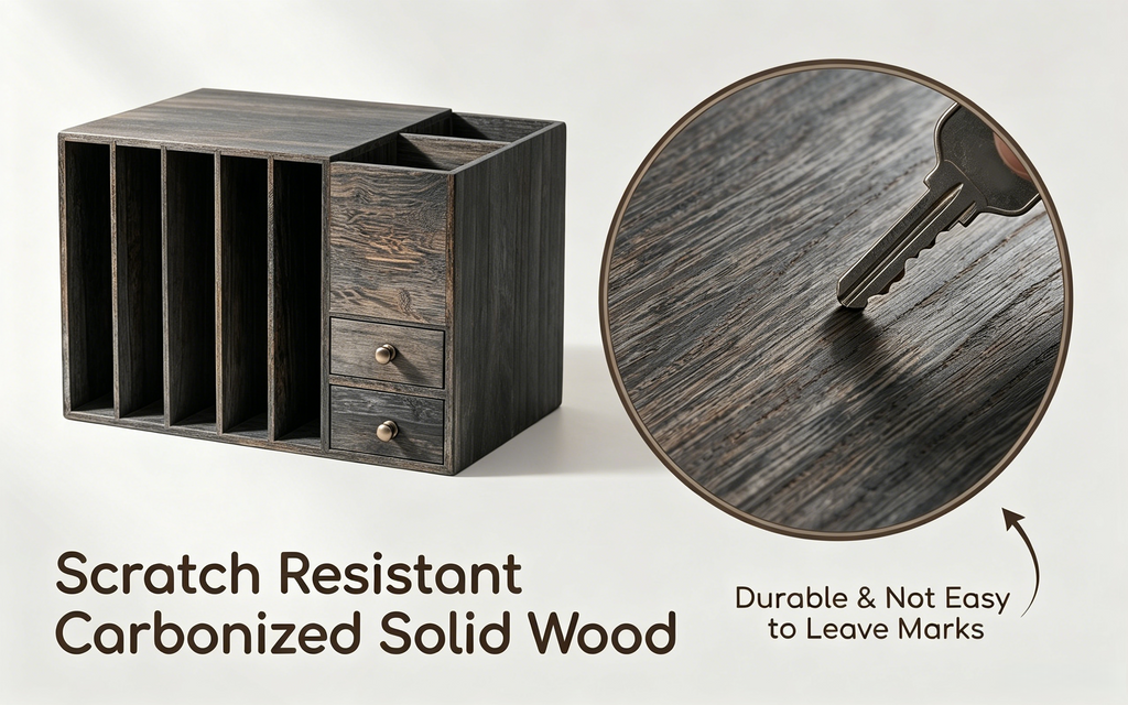 Wooden Desktop Mail Sorter, Mail Organizer