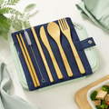 Bamboo Travel Utensil Set with Case