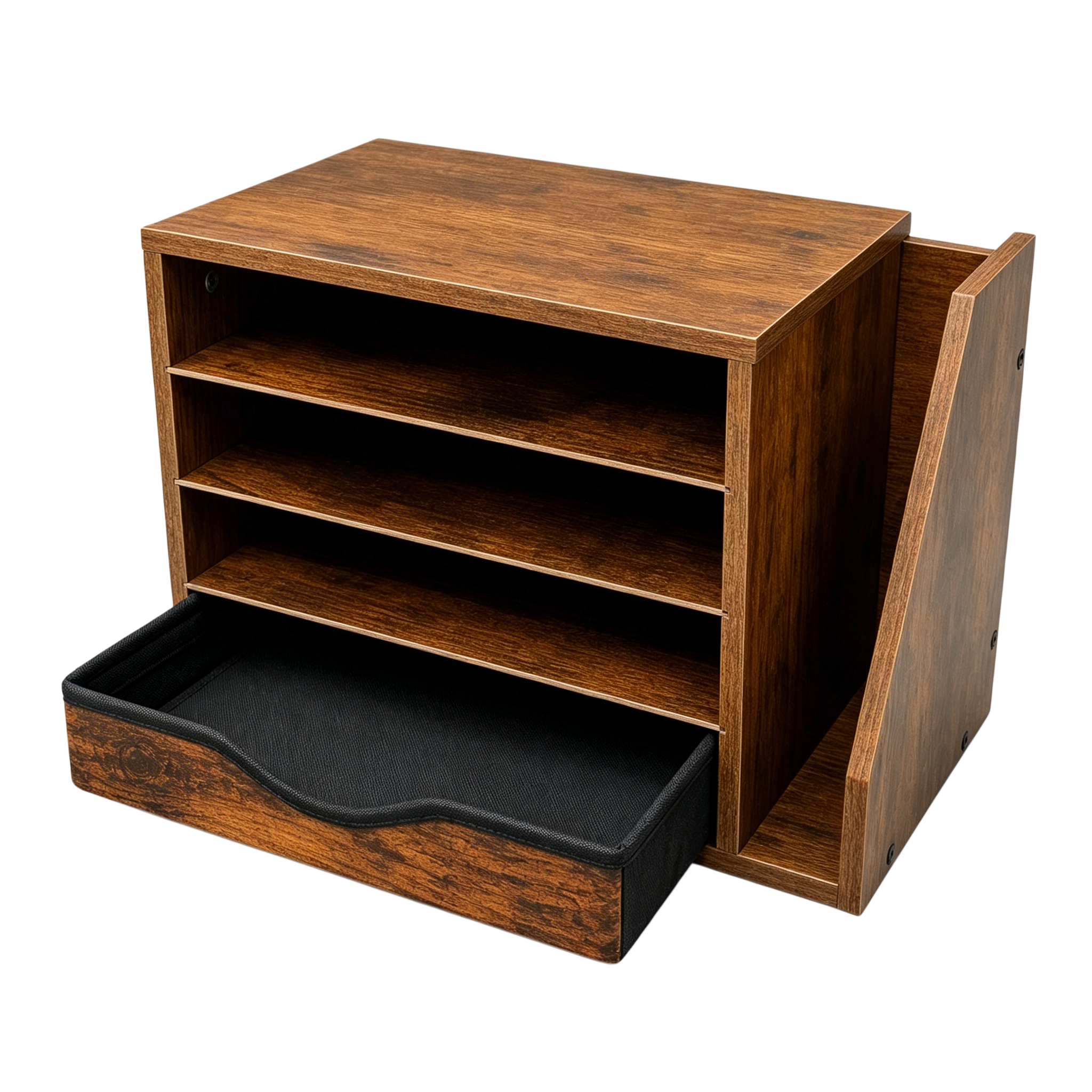 Wooden Desk Organizer with Drawer
