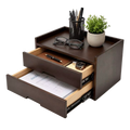 Solid Wood Desk Organizer with Smooth Slides